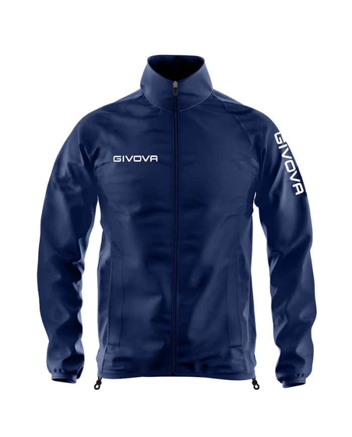 Giacca Antivento Givova RAIN JACKET WIND K-Way Sport Calcio Running Unisex Blu RJW010004