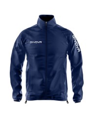 Giacca Antivento Givova RAIN JACKET WIND K-Way Sport Calcio Running Unisex Blu RJW010004