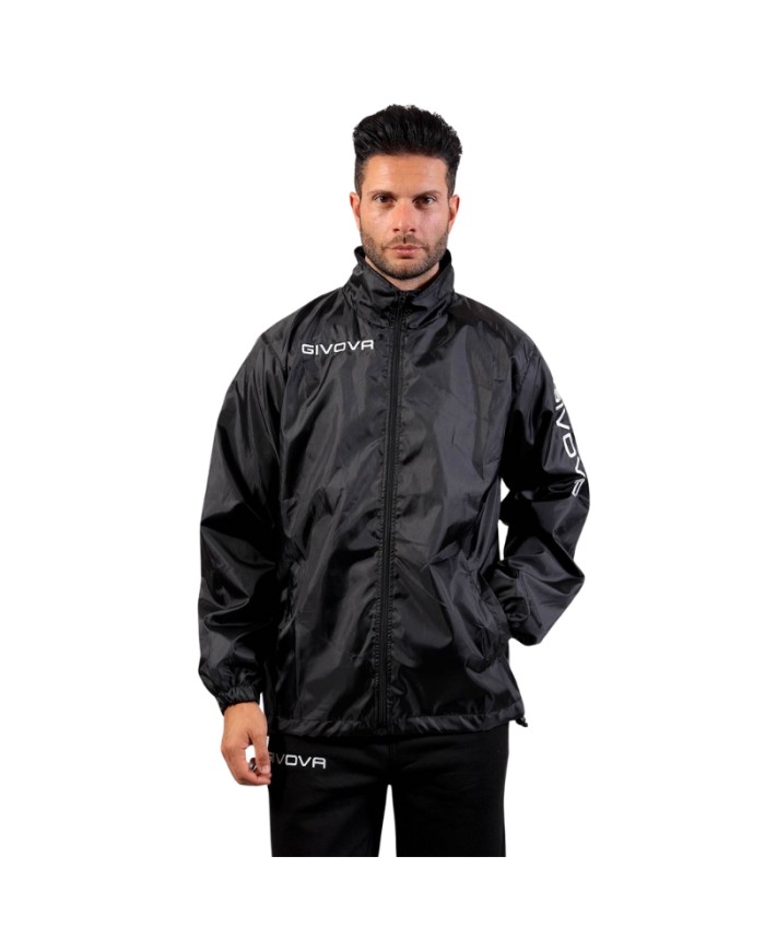 Giacca Antivento Givova RAIN JACKET WIND K-Way Sport Calcio Running Unisex Nero RJW010010 Giacca Antivento Givova RAIN JACKET WIND K-Way Sport Calcio Running Unisex Nero RJW010010
