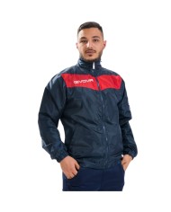 Giacca Antivento Givova RAIN SCUDO RJ005 K-Way Nero Bianco Unisex RJ0051003