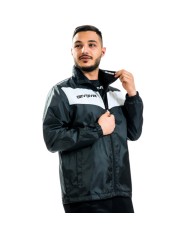 Giacca Antivento Givova RAIN SCUDO RJ005 K-Way Nero Bianco Unisex RJ0051003