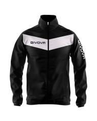 Giacca Antivento Givova RAIN SCUDO RJ005 K-Way Nero Bianco Unisex RJ0051003