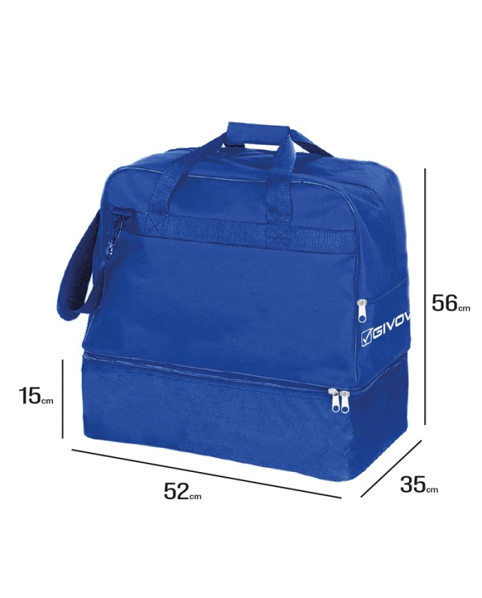 Borsa Revolution Big B030 Givova Borsone Calcio Fitness Nero B030BK