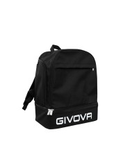 Zaino Adulto Givova Sport Nero con Fondo Calcio Fitness Palestra B0290010