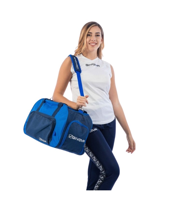 Borsa da Palestra Givova B022 Multitasche Unisex Azzurro Blu B0220204