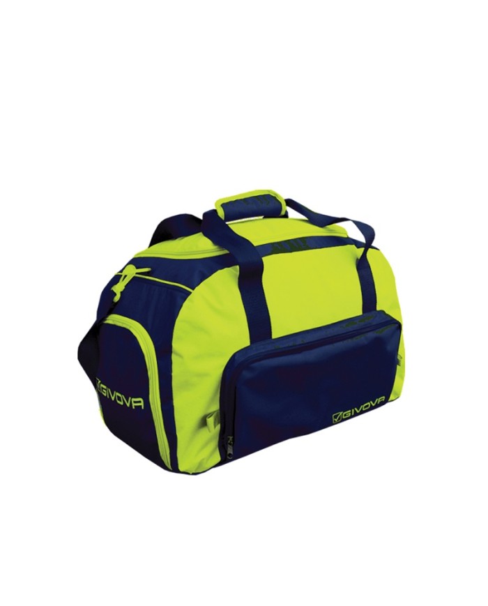 Borsa da Palestra Givova B022 Multitasche Unisex Blu Giallo Fluo B0220419