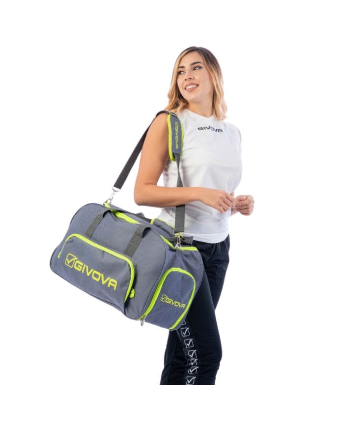 Borsa Givova Brera B041 Grigio Scuro Taglia Unica Fitness Palestra B0410023