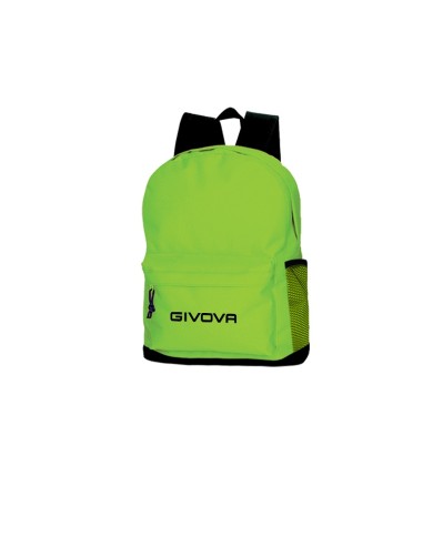 Zaino SCUOLA Givova B003 Unisex Verde Fluo Regolabile 32x17x40cm B0030034
