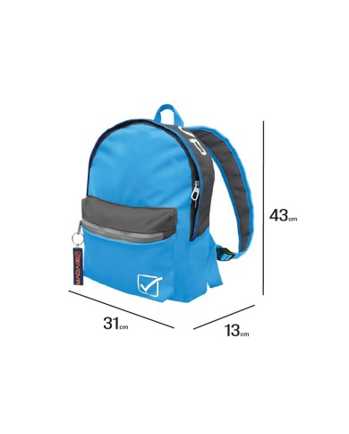 Zaino Master Givova B025 Multitasche Sportivo Unisex Turchese Grigio Scuro B0252423