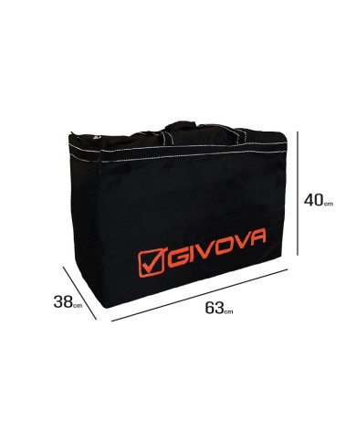 Borsa Portadivise Givova B010 Sport Calcio Nero Arancio B0101001 Borsa Portadivise Givova B010 Sport Calcio Nero Arancio B0101001