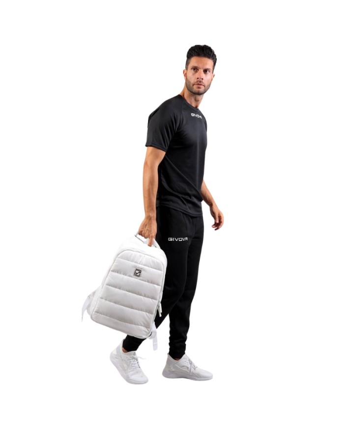 Zaino Imbottito Givova Olanda B053 Unisex Multitasche Bianco B0530003 Zaino Imbottito Givova Olanda B053 Unisex Multitasche Bianco B0530003