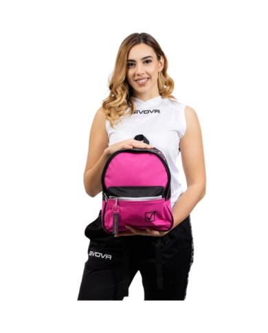 Zaino University Givova B023 Multitasche Sportivo Unisex Fuxia Nero B0230610