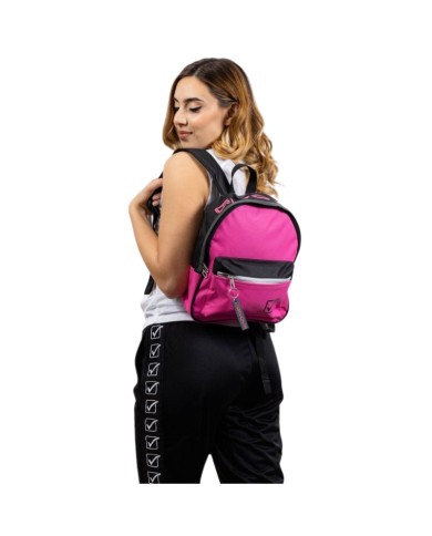 Zaino University Givova B023 Multitasche Sportivo Unisex Fuxia Nero B0230610