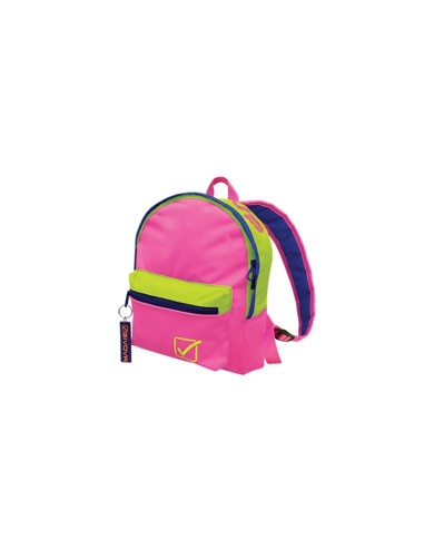Zaino University Givova B023 Multitasche Unisex Fuxia Giallo Fluo B0230619