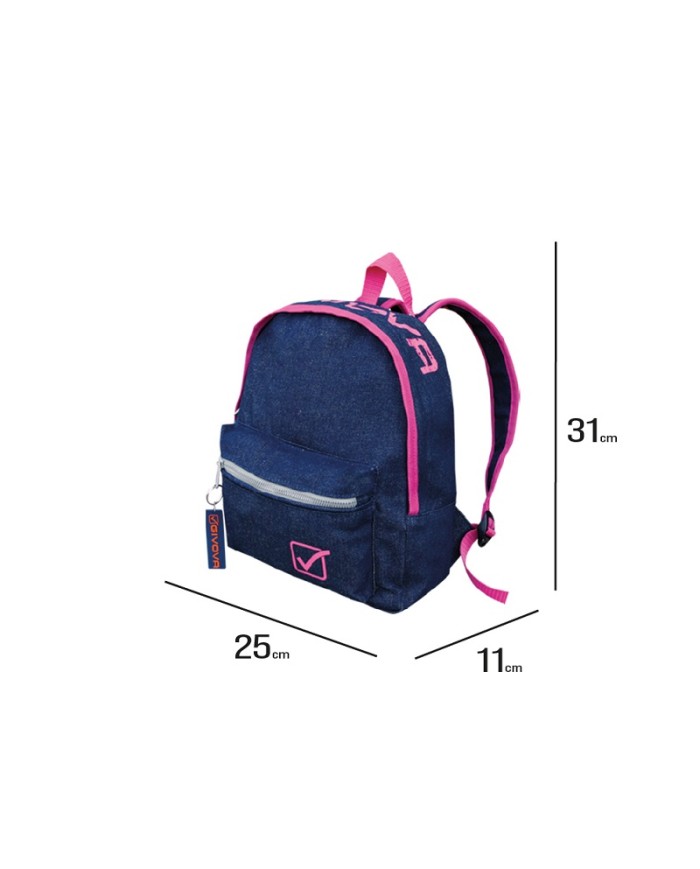 Zaino University Jeans Givova B024 Multitasche Unisex Jeans Scuro Giallo Fluo B0244219 Zaino University Jeans Givova B024 Multitasche Unisex Jeans Scuro Giallo Fluo B0244219