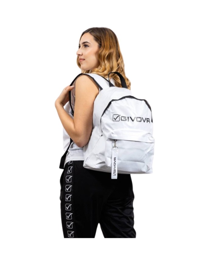 Zaino Givova Road in Ecopelle B048 Bianco Unisex B0480003 Zaino Givova Road in Ecopelle B048 Bianco Unisex B0480003