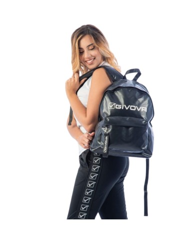 Zaino Givova Road in Ecopelle B048 Nero Unisex B0480010 Zaino Givova Road in Ecopelle B048 Nero Unisex B0480010