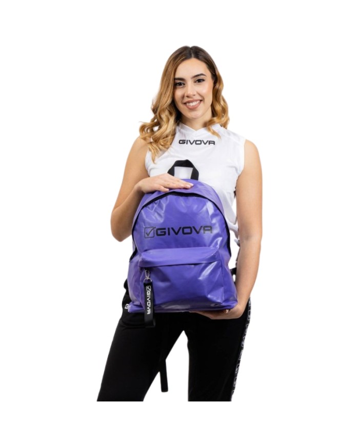 Zaino Givova Road in Ecopelle B048 Viola Unisex B0480014 Zaino Givova Road in Ecopelle B048 Viola Unisex B0480014