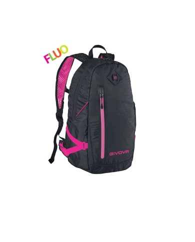 Zaino Arius Givova B040 Unisex Multitasche Nero Fuxia B0401006