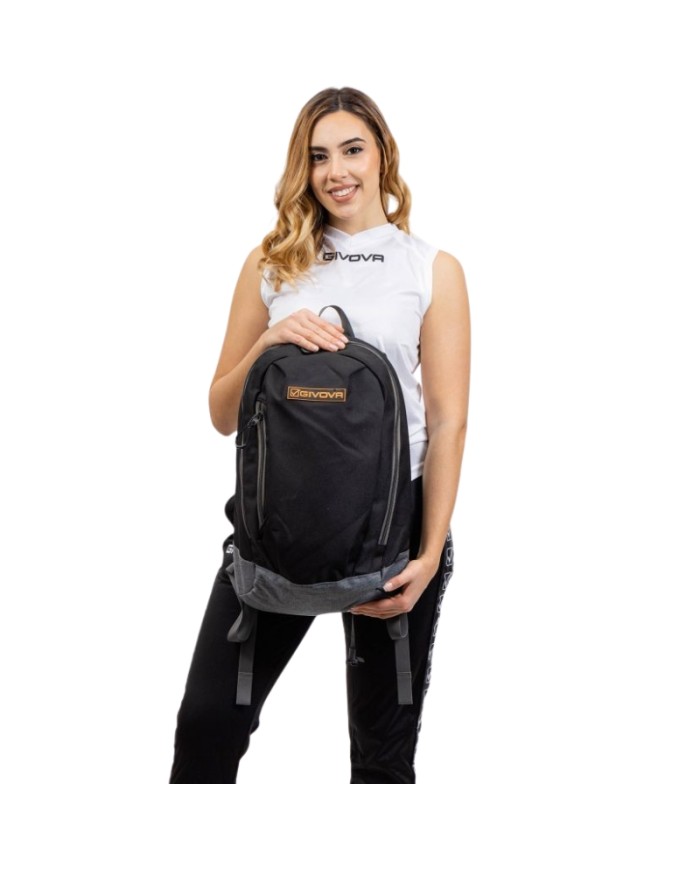 Zaino Pocket Givova B043 Multitasche Sport Nero Grigio Scuro B0431023 Zaino Pocket Givova B043 Multitasche Sport Nero Grigio Scuro B0431023