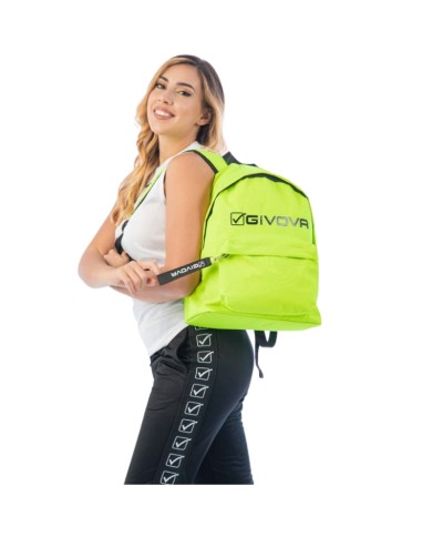 Zaino Givova Evolution B049 Nylon Giallo Fluo Unisex B0490019 Zaino Givova Evolution B049 Nylon Giallo Fluo Unisex B0490019
