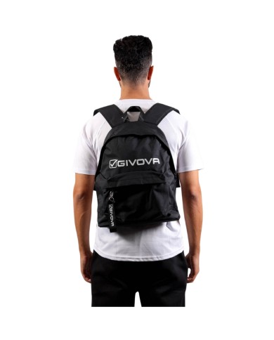 Zaino Givova Evolution B049 Nylon Nero Bianco Unisex B0491003 Zaino Givova Evolution B049 Nylon Nero Bianco Unisex B0491003