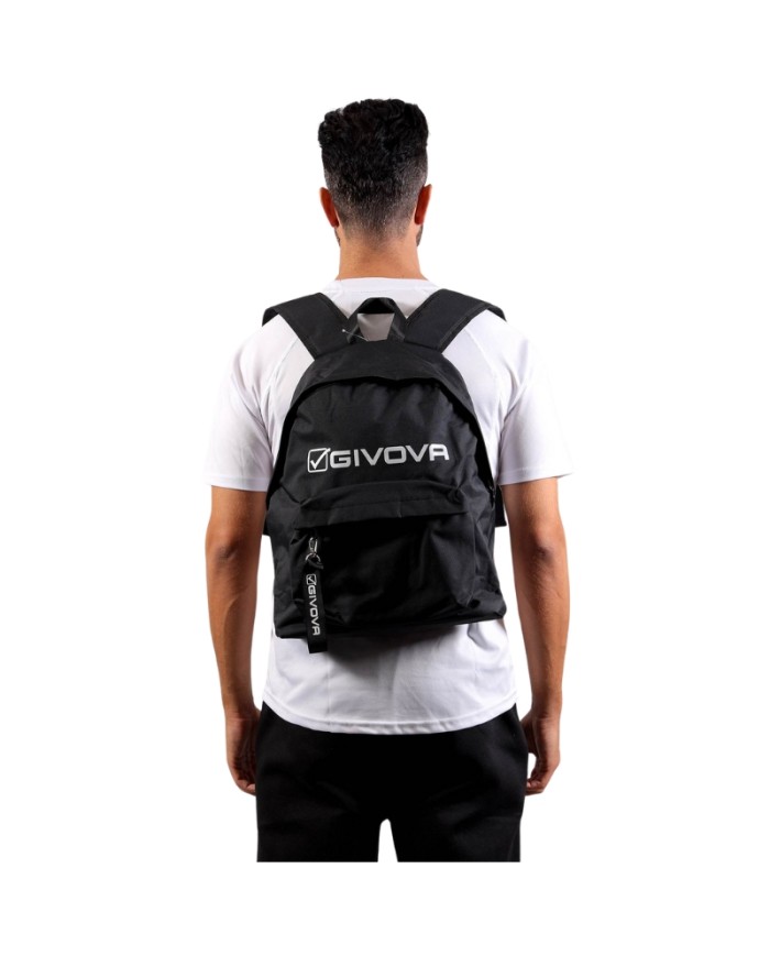 Zaino Givova Evolution B049 Nylon Nero Bianco Unisex B0491003 Zaino Givova Evolution B049 Nylon Nero Bianco Unisex B0491003