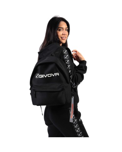 Zaino Futuro Givova in Neoprene B031 Multitasche Unisex Nero Bianco B0311003 Zaino Futuro Givova in Neoprene B031 Multitasche Unisex Nero Bianco B0311003