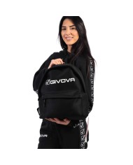 Zaino Futuro Givova in Neoprene B031 Multitasche Unisex Nero Bianco B0311003