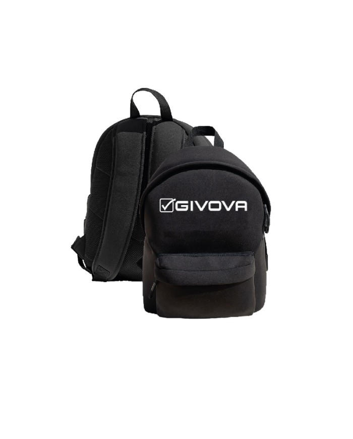Zaino Futuro Givova in Neoprene B031 Multitasche Unisex Nero Bianco B0311003