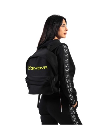 Zaino Futuro Givova in Neoprene B031 Multitasche Unisex Nero Giallo Fluo B0311019 Zaino Futuro Givova in Neoprene B031 Multitasche Unisex Nero Giallo Fluo B0311019