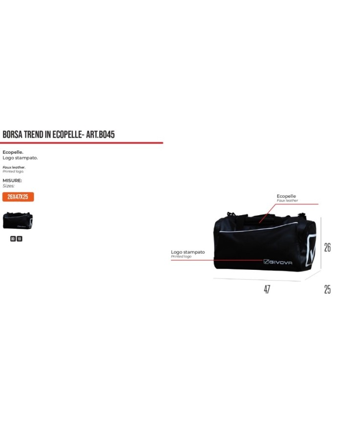 BORSA TREND IN ECOPELLE NERO Tg. UNICA BORSA TREND IN ECOPELLE NERO Tg. UNICA