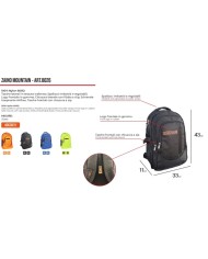 Zaino Mountain Givova B026 Unisex Multitasche Giallo Fluo B0260019