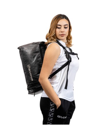 ZAINO BIKER IN ECOPELLE NERO Tg. UNICA