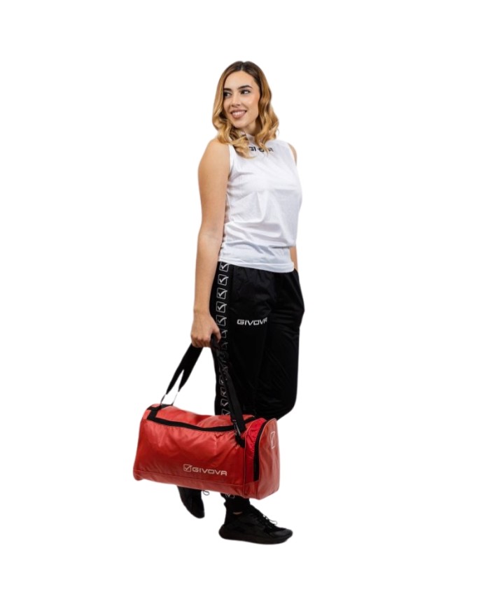 ZAINO BIKER IN ECOPELLE ROSSO Tg. UNICA