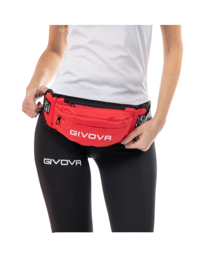Marsupio Givova Banda B051 Unisex Rosso Multitasca B0510012 Marsupio Givova Banda B051 Unisex Rosso Multitasca B0510012