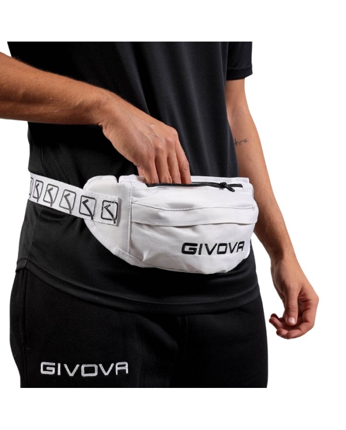 Marsupio Givova Banda B051 Unisex Bianco Multitasca B0510003 Marsupio Givova Banda B051 Unisex Bianco Multitasca B0510003