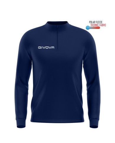 Maglia Tecnica Givova HALF ZIP POLAREFLEECE Fitness Sport Unisex Micropile Blu MA0230004 Maglia Tecnica Givova HALF ZIP POLAREFLEECE Fitness Sport Unisex Micropile Blu MA0230004