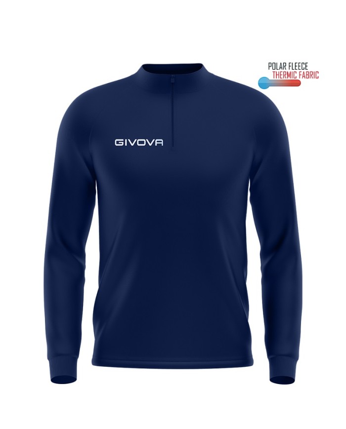 Maglia Tecnica Givova HALF ZIP POLAREFLEECE Fitness Sport Unisex Micropile Blu MA0230004 Maglia Tecnica Givova HALF ZIP POLAREFLEECE Fitness Sport Unisex Micropile Blu MA0230004