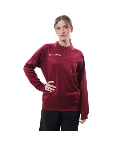 Maglia Tecnica Givova HALF ZIP POLAREFLEECE Fitness Sport Unisex Micropile Granata MA0230008 Maglia Tecnica Givova HALF ZIP POLAREFLEECE Fitness Sport Unisex Micropile Granata MA0230008