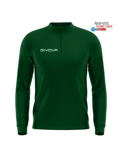 Maglia Tecnica Givova HALF ZIP POLAREFLEECE Fitness Sport Unisex Micropile Verde MA0230013 Maglia Tecnica Givova HALF ZIP POLAREFLEECE Fitness Sport Unisex Micropile Verde MA0230013