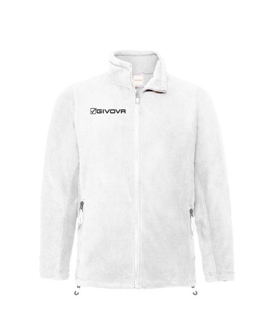 Giacca in Pile Givova ALASKA Full Zip MA030 Unisex Bianco Giacca in Pile Givova ALASKA Full Zip MA030 Unisex Bianco