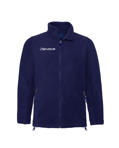 Giacca in Pile Givova ALASKA Full Zip MA030 Unisex Blu Giacca in Pile Givova ALASKA Full Zip MA030 Unisex Blu