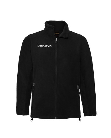 Giacca in Pile Givova ALASKA Full Zip MA030 Unisex Nero Giacca in Pile Givova ALASKA Full Zip MA030 Unisex Nero