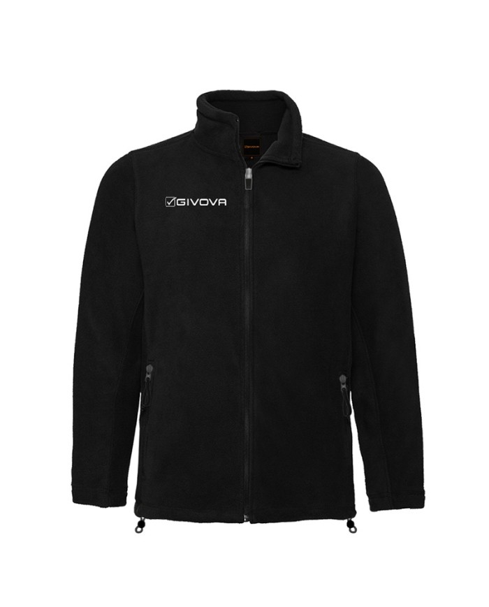 Giacca in Pile Givova ALASKA Full Zip MA030 Unisex Nero