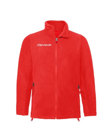 Giacca in Pile Givova ALASKA Full Zip MA030 Unisex Rosso Giacca in Pile Givova ALASKA Full Zip MA030 Unisex Rosso