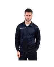 Giacca Polarfleece Mono 500 Givova MA022 FullZip Micropile Unisex Blu MA0220004 Giacca Polarfleece Mono 500 Givova MA022 FullZip Micropile Unisex Blu MA0220004