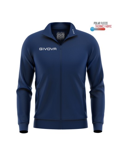 Giacca Polarfleece Mono 500 Givova MA022 FullZip Micropile Unisex Blu MA0220004 Giacca Polarfleece Mono 500 Givova MA022 FullZip Micropile Unisex Blu MA0220004