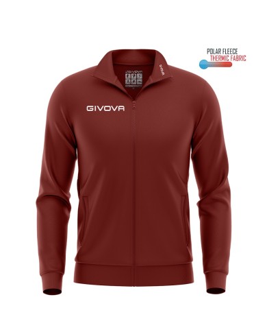 Giacca Polarfleece Mono 500 Givova MA022 FullZip Micropile Unisex Granata MA0220008 Giacca Polarfleece Mono 500 Givova MA022 FullZip Micropile Unisex Granata MA0220008