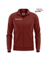Giacca Polarfleece Mono 500 Givova MA022 FullZip Micropile Unisex Granata MA0220008